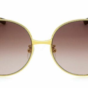 Gucci Gold Frame Sunglasses with Brown Lenses - like new